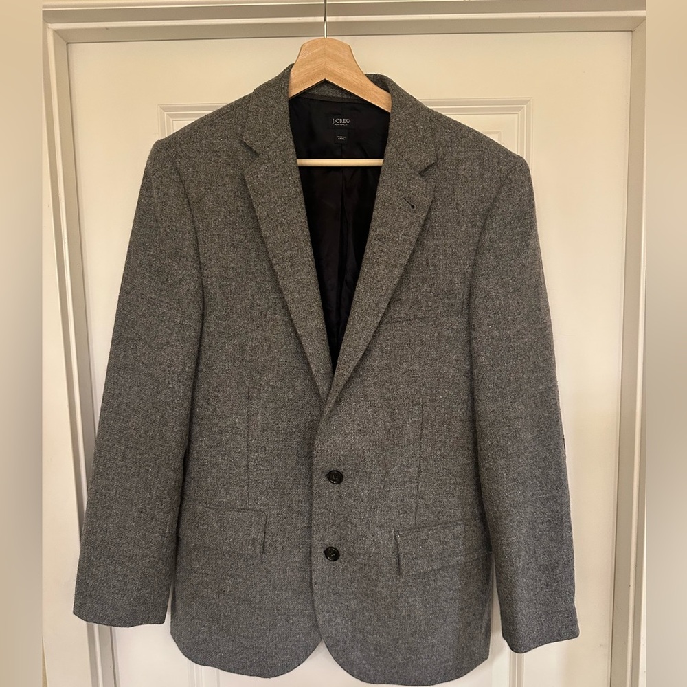 38S J. Crew Tweed Jacket w/ elbow patches, 2011